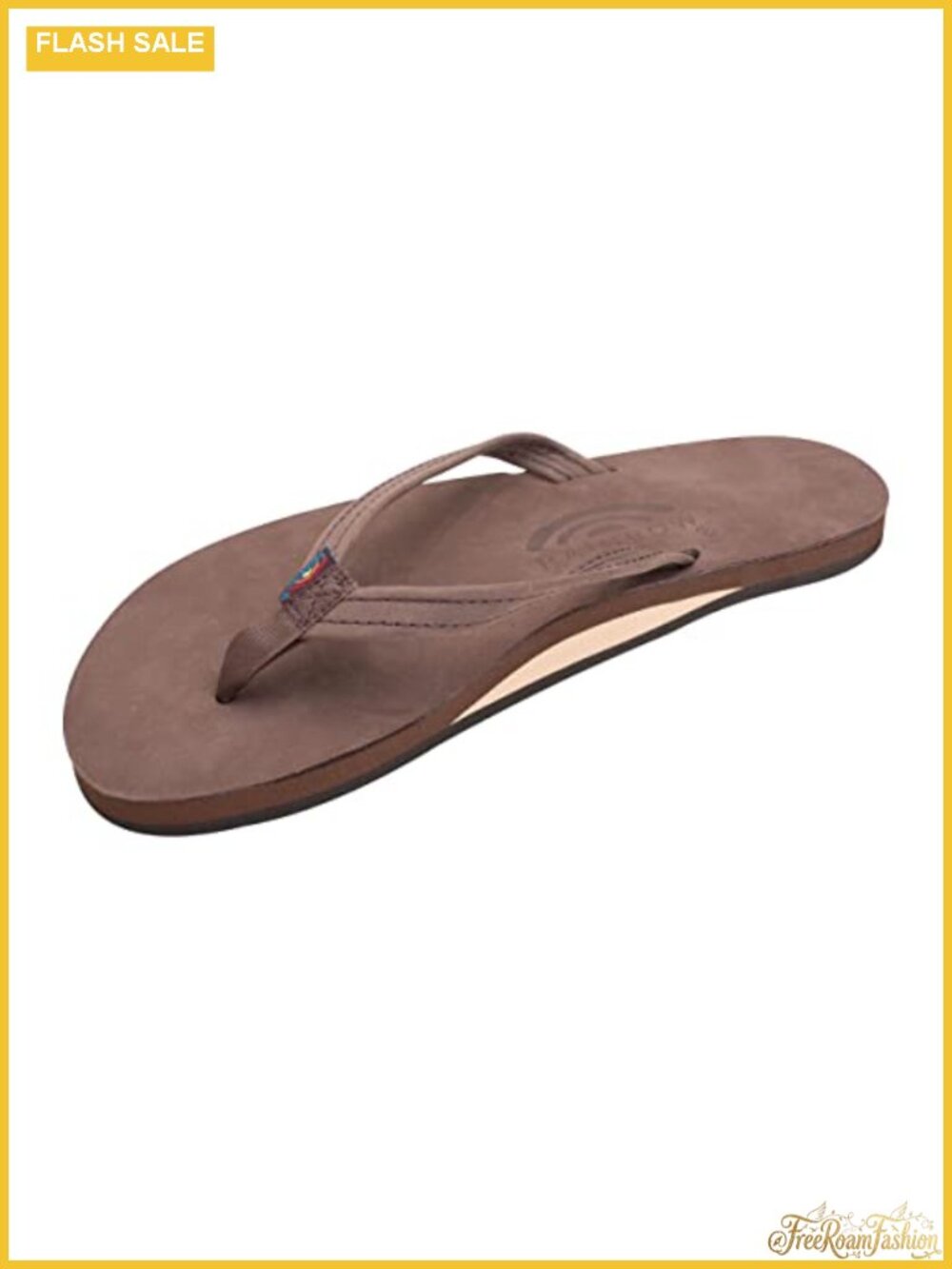 Rainbow Sandals Womens Single Layer Nubuck Leather Flip Flop Sandals Narrow